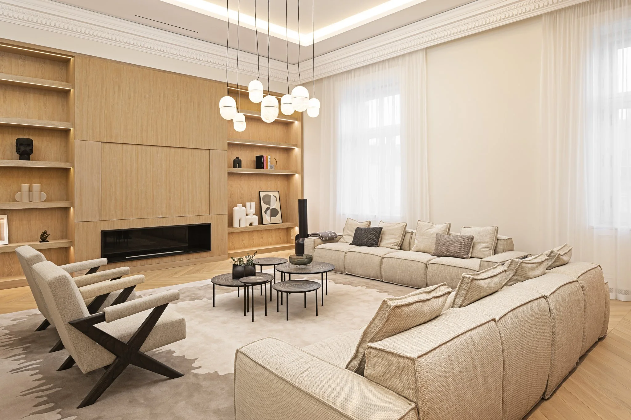 Quiet, carefully appointed residential interior